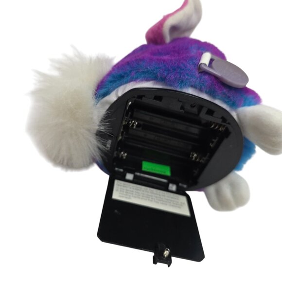 1999 Furby Babies Interactive Toy Pink Purple White Fur Tiger Electronics w/ Tag - Picture 11 of 11